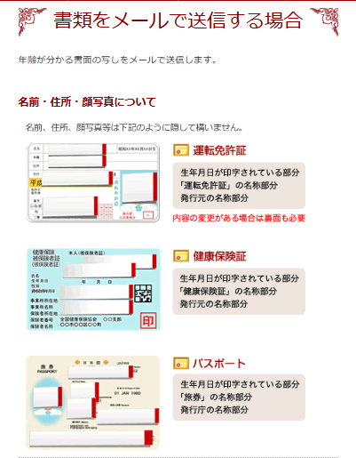 華の会メール　書類をメールで送信する場合